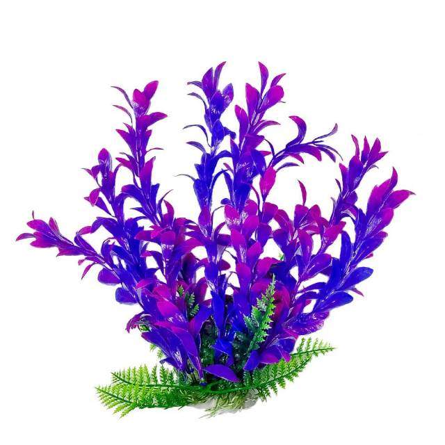 AQUATOP Hygro-Like Aquarium Plant with Weighted Base Header Pink Purple