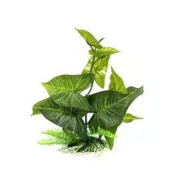 Green Large Leaf Plant, Small 2- 4 8210
