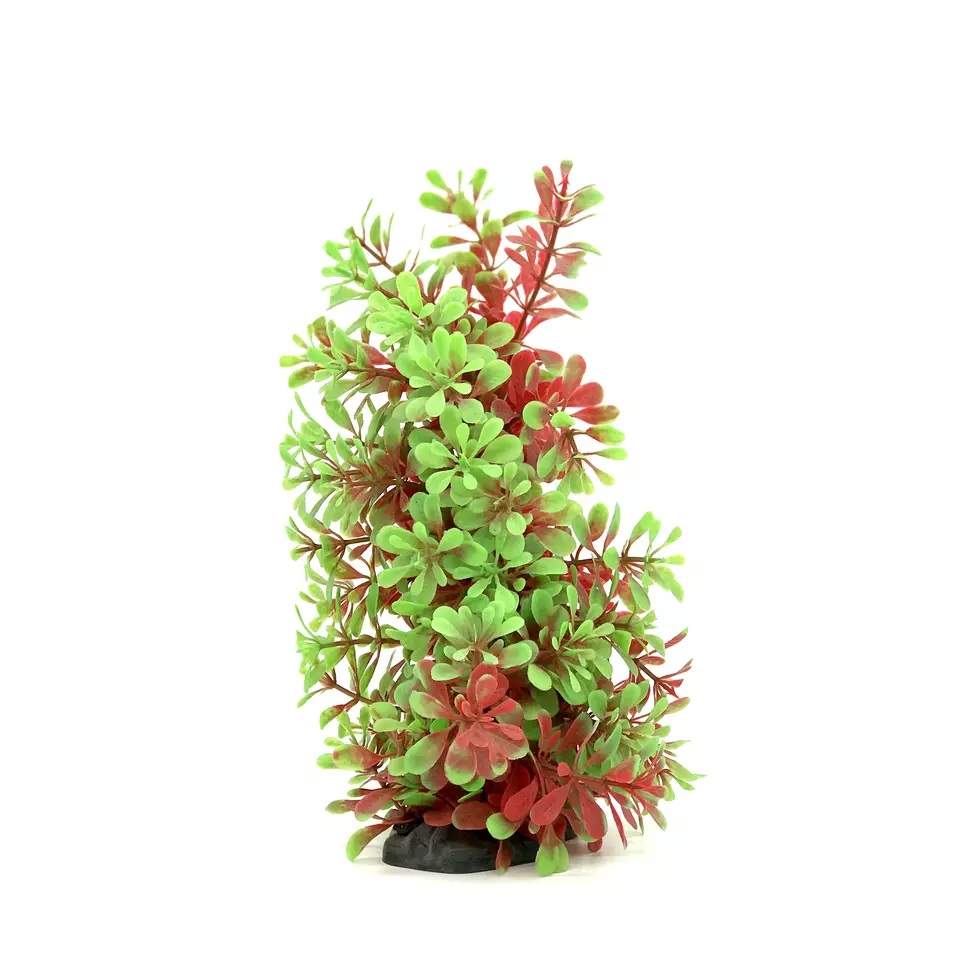 Green/Red Bendable Small Leaf Plant, 9 22021