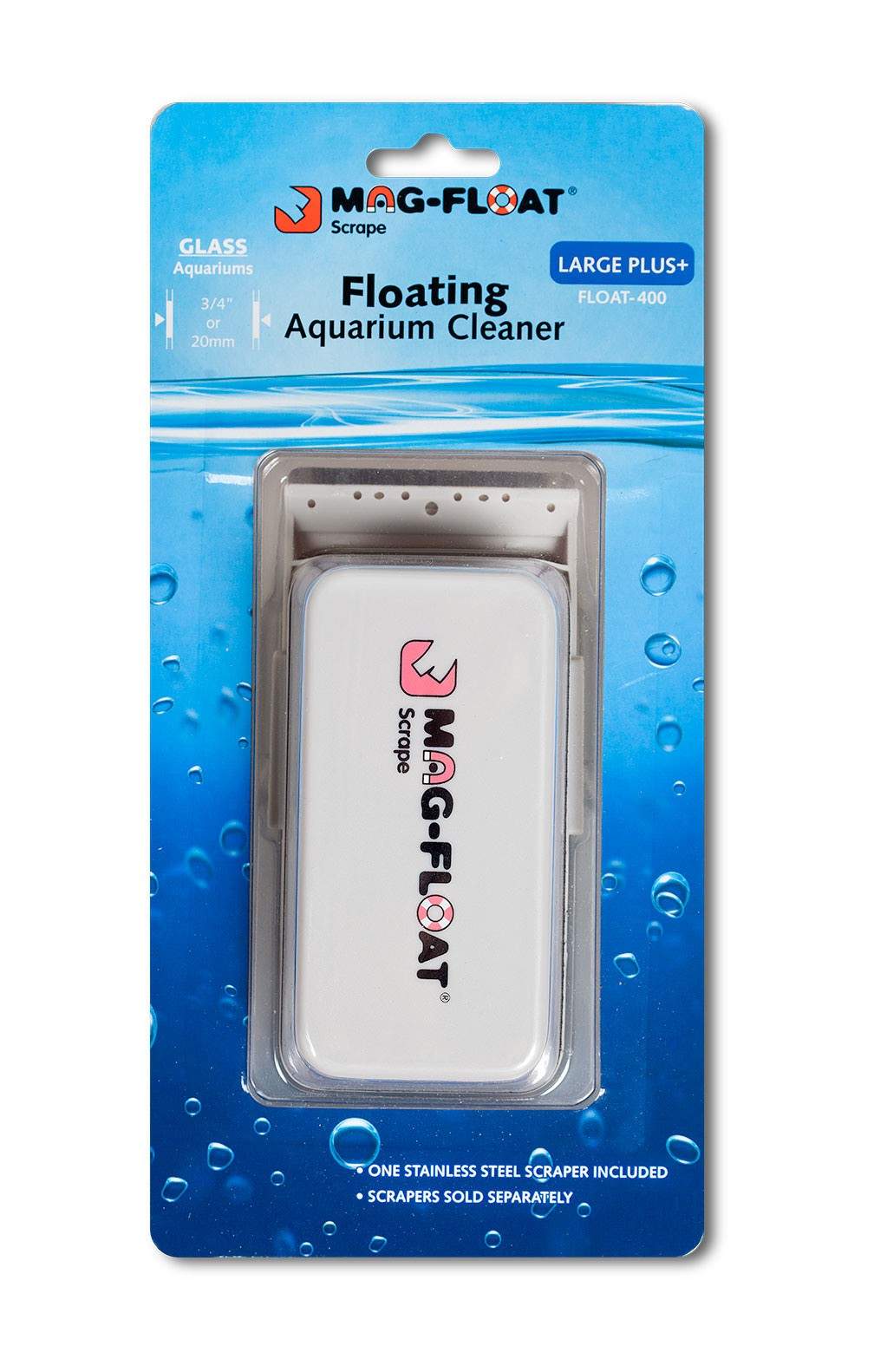 Mag-Float Floating Magnet Glass Aquarium Cleaner Large Plus+